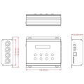 Artnet-dmx Converter 4 standard DMX512 data output ports Leynew DMX400 ARTNET to DMX Converter